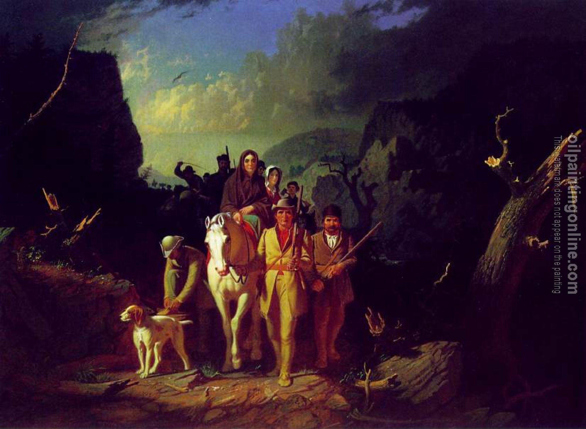 George Caleb Bingham - Daniel Boone Escorting Settlers through the Cumberland Gap